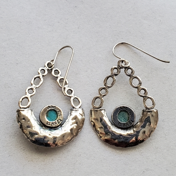 Didae Sterling Silver Turquoise Dangle Earrings - Picture 13 of 15